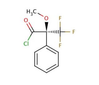 (R)-(&plus;)-&alpha;-Methoxy-&alpha;-trifluoromethylphenylacetic acid (CAS 20445-31-2) - chemical structure image