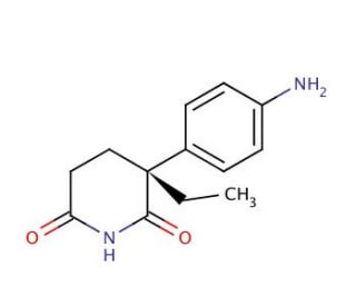 (R)-(&plus;)-Aminoglutethimide (CAS 55511-44-9) - chemical structure image
