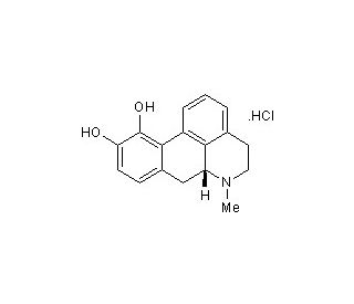 (R)-(&minus;)-Apomorphine hydrochloride (CAS 314-19-2) - chemical structure image