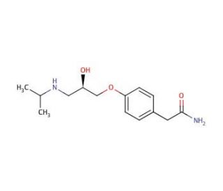 (R)-(&plus;)-Atenolol (CAS 56715-13-0) - chemical structure image