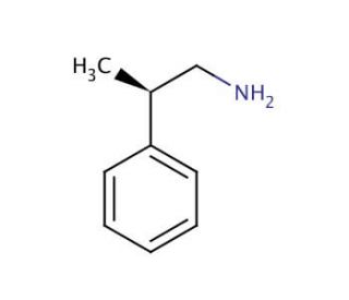 (R)-(&plus;)-&beta;-Methylphenethylamine (CAS 28163-64-6) - chemical structure image