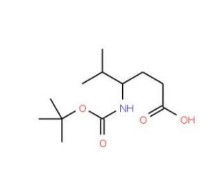 (R)-Boc-4-amino-5-methyl-hexanoic acid (CAS 197006-14-7) - chemical structure image