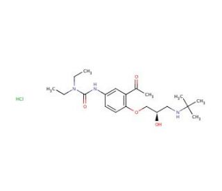 (R)-(&plus;)-Celiprolol Hydrochloride (CAS 125638-91-7) - chemical structure image
