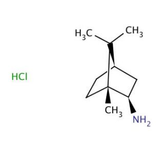 (R)-(&minus;)-Isobornylamine hydrochloride (CAS 24629-78-5) - chemical structure image
