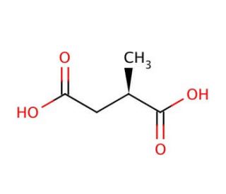 (R)-(&plus;)-Methylsuccinic acid (CAS 3641-51-8) - chemical structure image