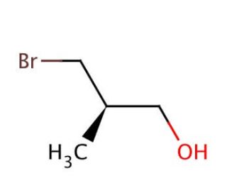 (R)-(&minus;)-3-Bromo-2-methyl-1-propanol (CAS 93381-28-3) - chemical structure image