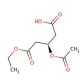 (R)-mono-Ethyl 3-acetoxyglutarate (CAS 113036-11-6) - chemical structure image