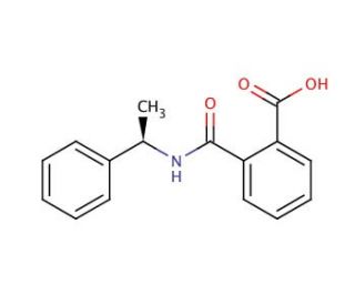 (R)-(&plus;)-N-(1-Phenylethyl)phthalamic acid (CAS 21752-35-2) - chemical structure image