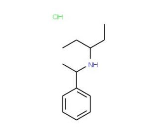 (R)-(&plus;)-N-(3-Pentyl)-1-phenylethylamine hydrochloride (CAS 374790-91-7) - chemical structure image