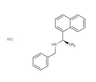(R)-(&minus;)-N-Benzyl-1-(1-naphthyl)ethylamine hydrochloride (CAS 163831-65-0) - chemical structure image