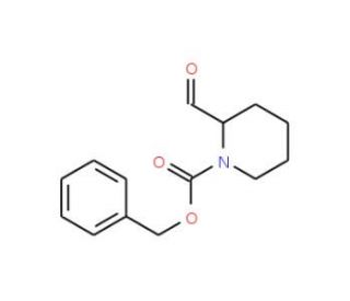 (R)-N-Benzyloxycarbonyl-2-piperidinecarboxaldehyde (CAS 1068012-41-8) - chemical structure image