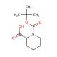 (R)-(+)-N-Boc-2-piperidinecarboxylic acid (CAS 28697-17-8) - chemical structure image