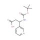 (R)-N-Boc-3-(3-pyridyl)-beta-alanine (CAS 500788-96-5) - chemical structure image