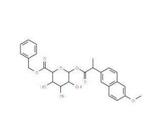 (R)-Naproxen Acyl-&beta;-D-glucuronide Benzyl Ester - chemical structure image
