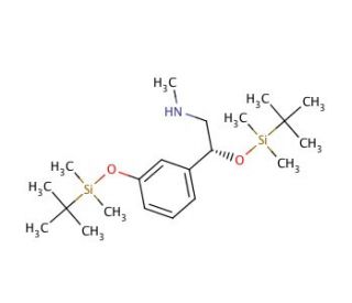 (R)-O,O-Bis(tert-butyldimethlsilyl) Phenylephrine - chemical structure image