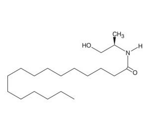 R-Palmitoyl-(1-methyl) Ethanolamide (CAS 142128-47-0) - chemical structure image