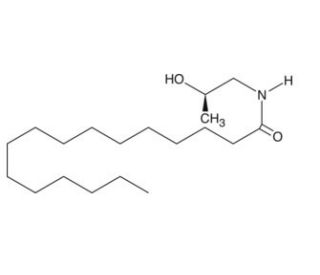R-Palmitoyl-(2-methyl) Ethanolamide (CAS 179951-56-5) - chemical structure image
