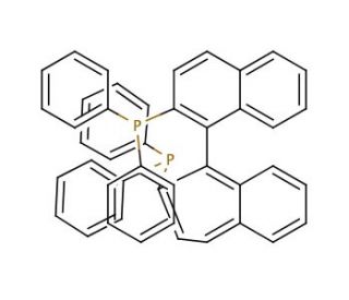 (R)-(&plus;)-2,2&prime;-Bis(diphenylphosphino)-1,1&prime;-binaphthalene (CAS 76189-55-4) - chemical structure image