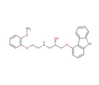(R)-(+)-Carvedilol (CAS 95093-99-5) - chemical structure image