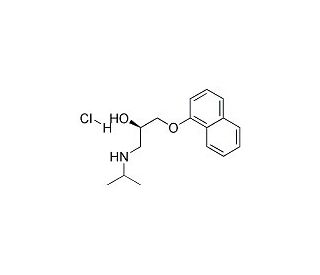 (R)-(&plus;)-Propranolol hydrochloride (CAS 5051-22-9) - chemical structure image