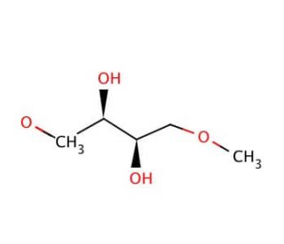 (R,R)-(&plus;)-1,4-Dimethoxy-2,3-butanediol (CAS 33507-82-3) - chemical structure image