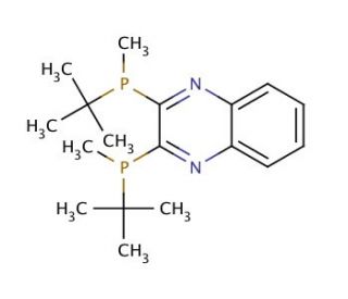 (R,R)-(&minus;)-2,3-Bis(tert-butylmethylphosphino)quinoxaline (CAS 866081-62-1) - chemical structure image