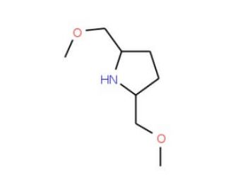 (R,R)-(&minus;)-2,5-Bis(methoxymethyl)pyrrolidine (CAS 90290-05-4) - chemical structure image