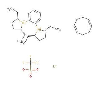 (R,R)-Et-DUPHOS-Rh (CAS 136705-77-6) - chemical structure image