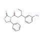[R-(R*,S*)]-3-[3-(3-Aminophenyl)-1-oxopentyl]-4-phenyl-2-oxazolidinone (CAS 174590-39-7) - chemical structure image
