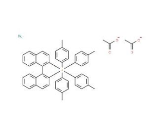 (R)-Ru(OAc)2(T-BINAP) (CAS 116128-29-1) - chemical structure image