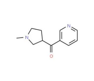 (R,S)-1-Methyl-3-nicotinoylpyrrolidine (CAS 125630-26-4) - chemical structure image