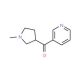 (R,S)-1-Methyl-3-nicotinoylpyrrolidine (CAS 125630-26-4) - chemical structure image