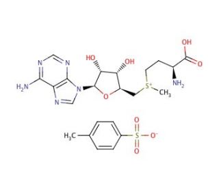 R,S-(5&prime;-Adenosyl)-L-methionine p-toluenesulfonate salt (CAS 52248-03-0) - chemical structure image