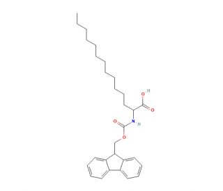 (R,S)-Fmoc-2-amino-tetradecanoic acid (CAS 919122-99-9) - chemical structure image
