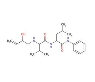 (R,S)-N-2-(2-Hydroxy-3-butenyl)-L-valinyl-L-leucinyl Anilide - chemical structure image