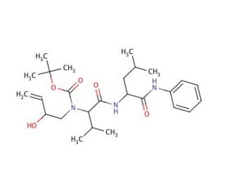 (R,S)-N-t-Boc-alpha-(2-hydroxy-3-butenyl)-L-valinyl-L-leucinyl Anilide - chemical structure image