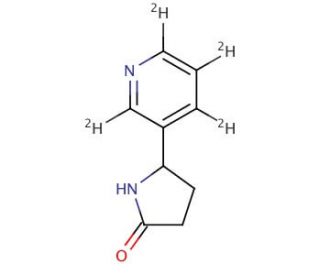 (R,S)-Norcotinine-pyridyl-d4 (CAS 1020719-70-3) - chemical structure image