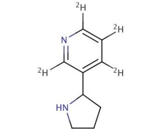 (R,S)-Nornicotine-d4 (CAS 66148-18-3) - chemical structure image