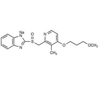 Rabeprazole Sodium Salt (CAS 117976-90-6) - chemical structure image