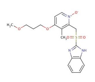 Rabeprazole Sulfone N-Oxide (CAS 924663-37-6) - chemical structure image
