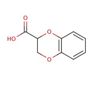 rac 1,4-Benzodioxane-2-carboxylic Acid (CAS 3663-80-7) - chemical structure image