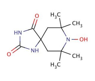 rac-2,2,6,6-Tetramethylpiperidine-N-oxyl-4, 4-(5-spirohydantoin) (CAS 15871-56-4) - chemical structure image