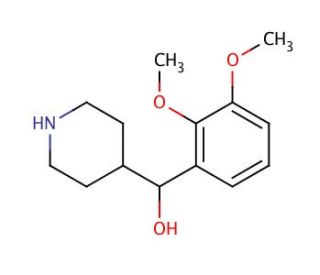 rac (2,3-Dimethoxyphenyl)-4-piperidinemethanol (CAS 140235-25-2) - chemical structure image