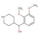 rac (2,3-Dimethoxyphenyl)-4-piperidinemethanol (CAS 140235-25-2) - chemical structure image
