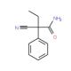 rac 2-Cyano-2-phenylbutanamide (CAS 80544-75-8) - chemical structure image