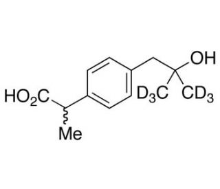 rac 2-Hydroxy Ibuprofen-d6 (CAS 1217055-71-4) - chemical structure image