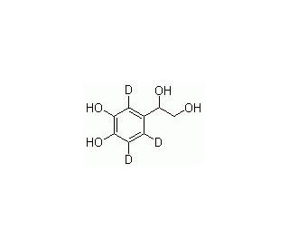 rac 3,4-Dihydroxyphenylethylene Glycol-d3 (CAS 28822-73-3) - chemical structure image