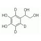rac 3,4-Dihydroxyphenylethylene Glycol-d3 (CAS 28822-73-3) - chemical structure image