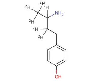 rac 4-(3-Aminobutyl)phenol-d6 (CAS 1189890-45-6) - chemical structure image