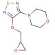 rac 4-[4-(Oxiranylmethoxy)-1,2,5-thiadiazol-3-yl]morpholine (CAS 58827-68-2) - chemical structure image
